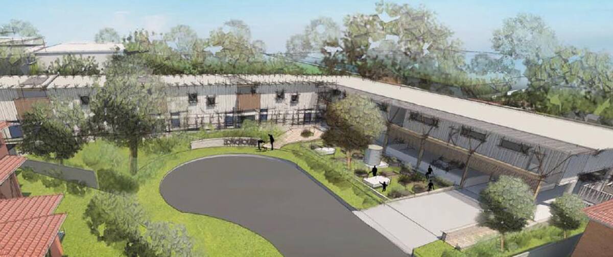 Key worker housing: The DA says the proposed building in cul-de-sac Lancashire Place  will be a modern form of the “longhouse”. Picture: DA