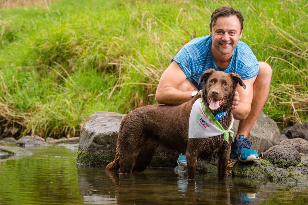 National pet campaign: Gyton Grantley, one-time mobster and host of Channel TEN’s Pooches at Play, has thrown his weight behind Pet Adoption Day.