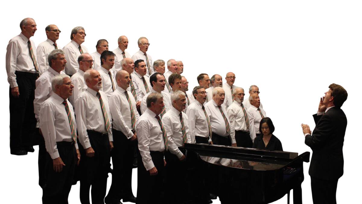 Welsh tradition: The Cantorion Male Voice Choir will perform in the Gunnamatta Pavilion on February 23.