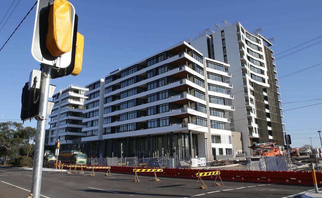 Almost there: The first stage of Woolooware Bay Town Centre is nearing completion and residents are due to start moving in next month. Picture: John Veage