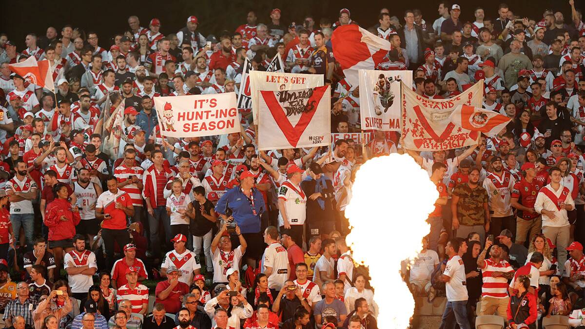 THE 14,457 fans who filed  out of Jubilee Oval tonight after the Dragons' crushing 22-point win over the  Broncos had plenty of their early NRL season- questions answered. Pictures: John Veage


