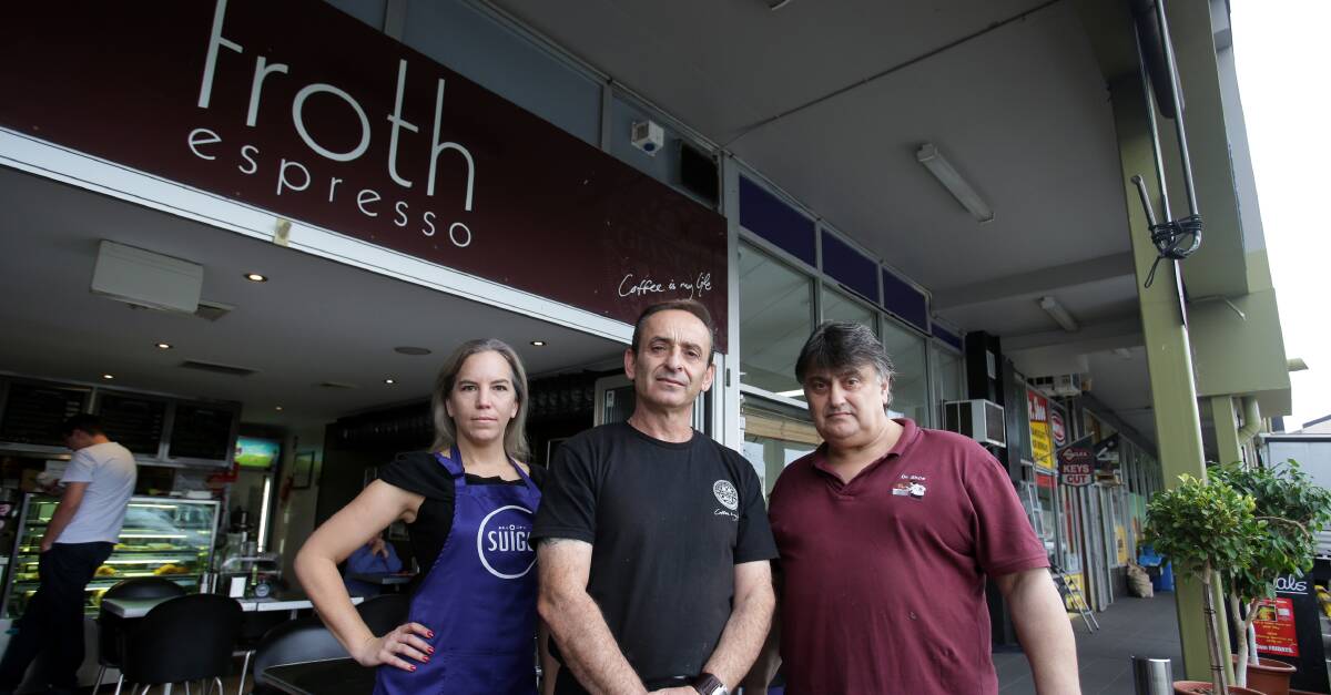 Concerned: Ramsgate business traders first raised their concerns last year. Pictured: Niki Taylor, Andy Omopoulos and Michael Pilman. 