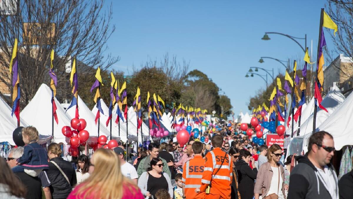 Great day out: the Engadine Street Festival attracted a crowd of more than 12,000 visitors on Sunday. Picture: Sutherland Shire SES