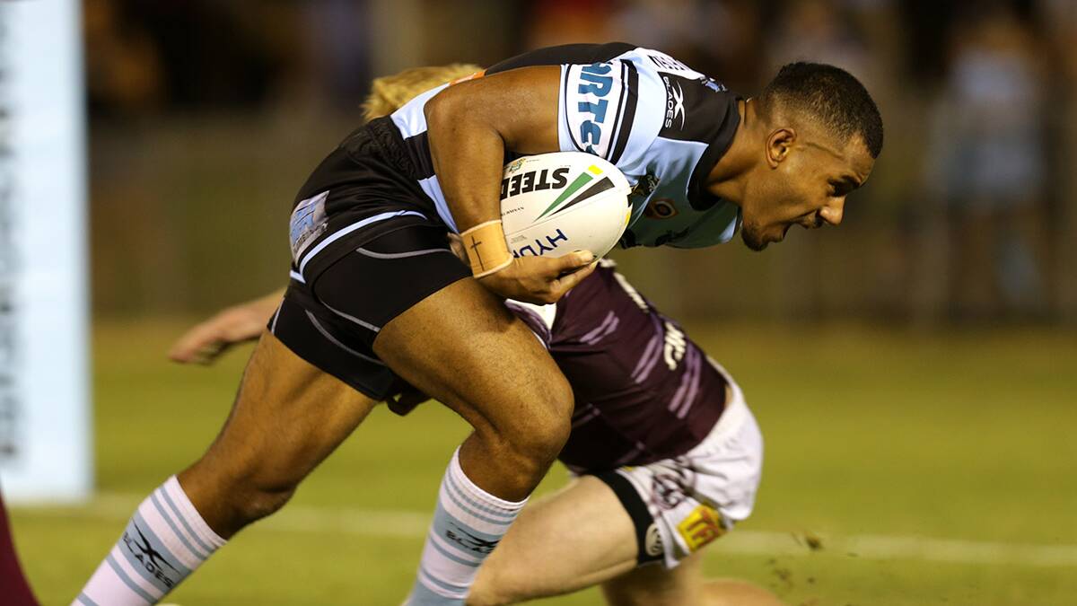 Shane Flanagan has tipped rookie winger Sione Katoa to become an NRL superstar. Picture: John Veage