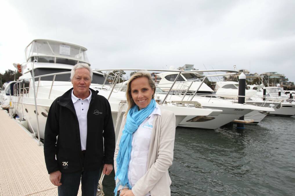 Sail away: Rick Nann and Jodie Greig from Image Yachting Australia, which recently moved to Cronulla Marina. Picture: Chris Lane