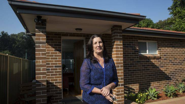 Maria Krohn has built a granny flat in her back garden and is renting it out via Airbnb. Photo: Jessica Hromas