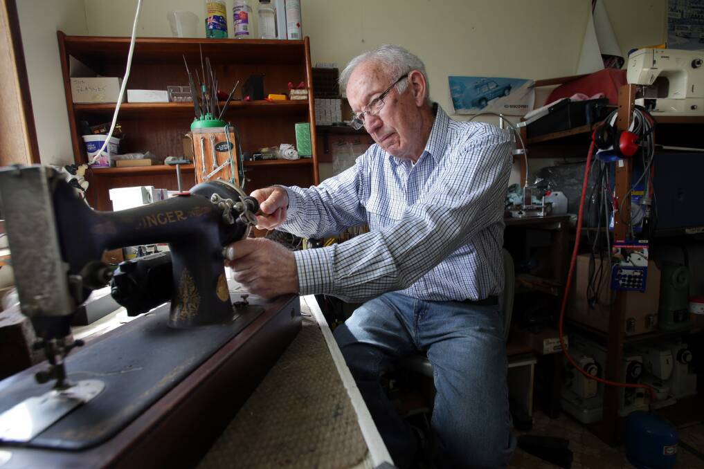 On the job: Fred Bott is still at work at almost 83. Picture: Jane Dyson