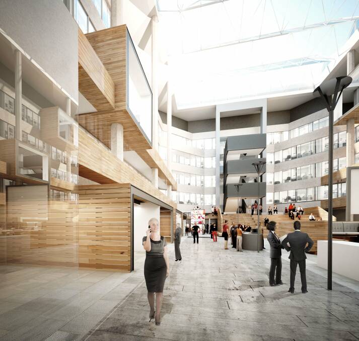 World class: How the completed atrium in St George House will look.