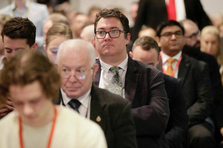 Nationals MP George Christensen during the function "A conversation with Milo Yiannopoulos" hosted by Senator David Leyonhjelm at Parliament House in Canberra on Tuesday 5 December 2017. fedpol Photo: Alex Ellinghausen