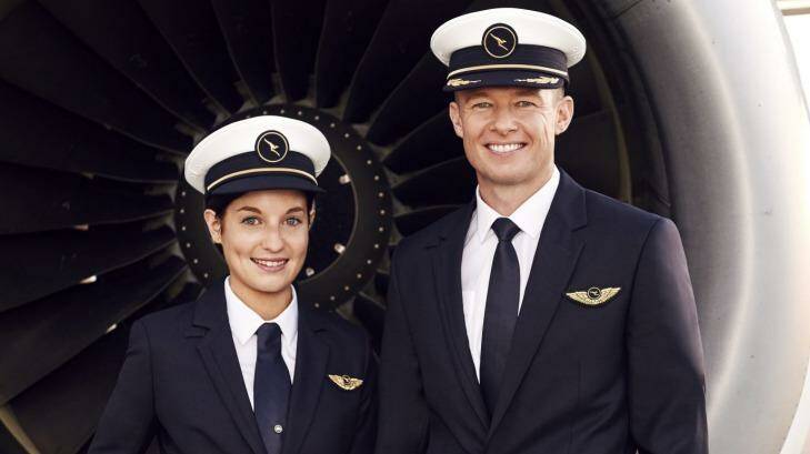The new uniforms will be required wearing for Qantas pilots from Thursday. Photo: Duncan Killick
