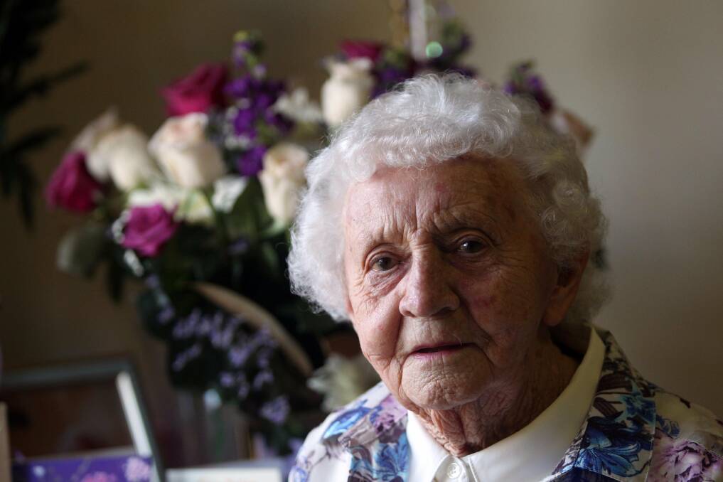 Century up: Freda Nicol celebrated her special birthday recently. Picture: Chris Lane