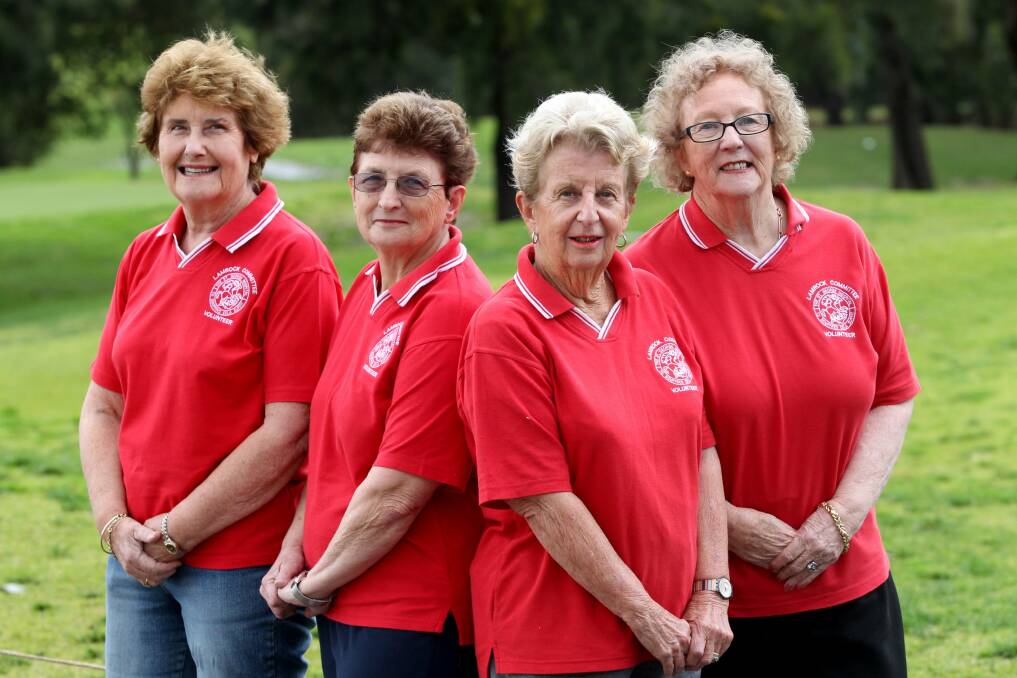 Charity golf this week: Lamrock Committee members Ros Comino (left), Jeanette Green, Judy Beekman and president Toni Horsey. Picture: Jane Dyson
