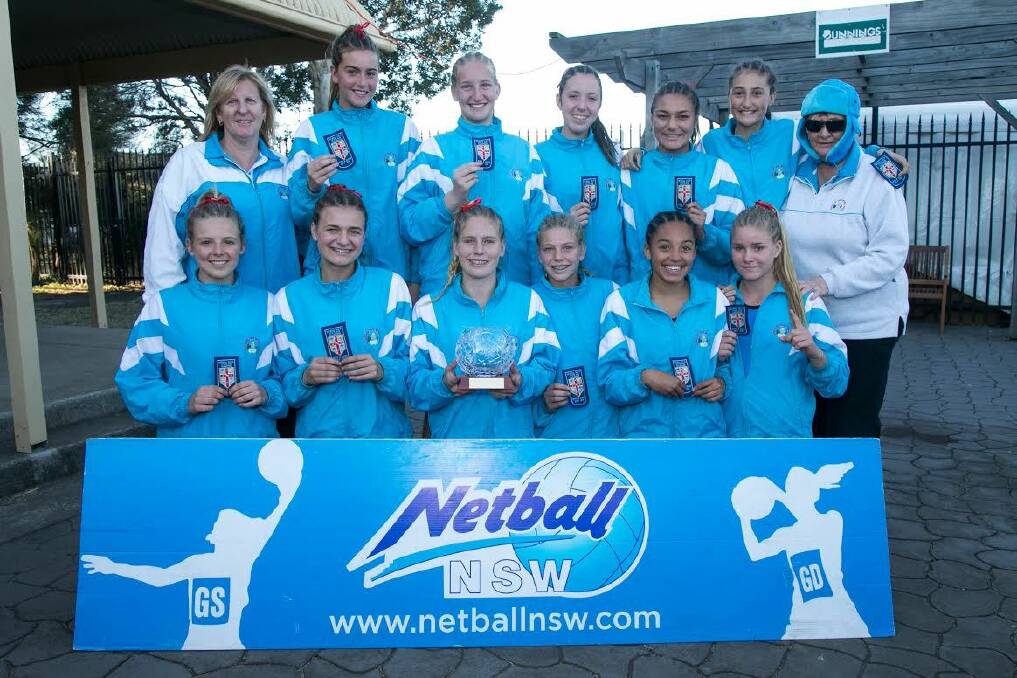 Victors: Sutherland under-15 state-title winning netball team.