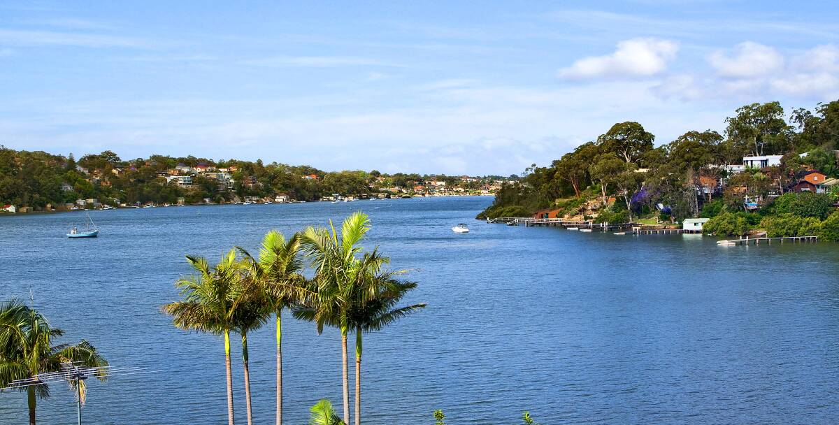 Water views: The Georges River at Como.