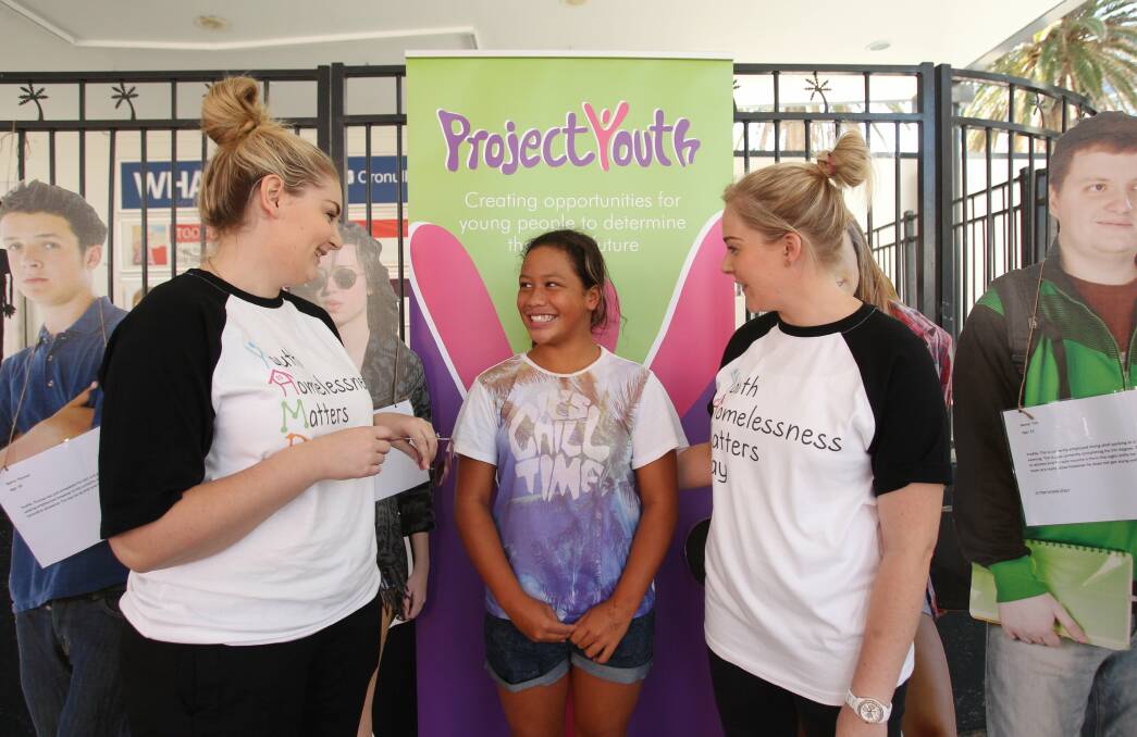 Youth in action: Cronulla mall was the scene for a day of fun and games on Wednesday.