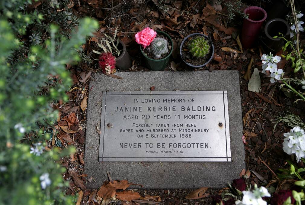 Anniversary approaches: Janine Balding memorial at Sutherland. Picture: John Veage