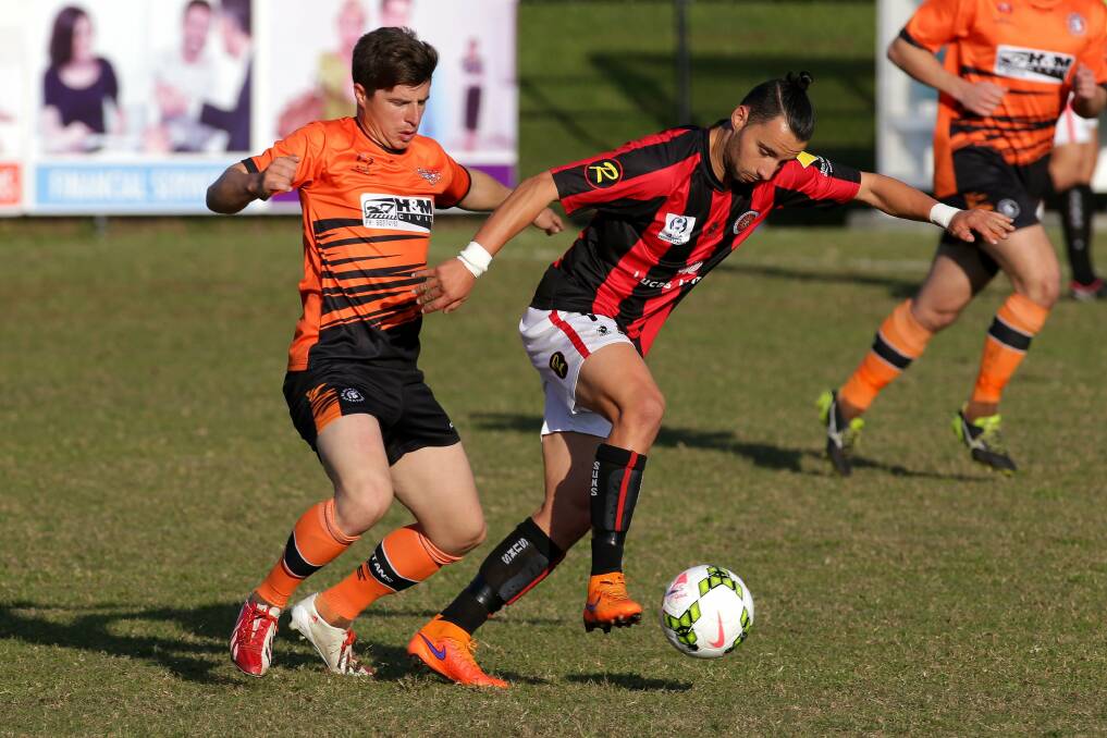 Must-win: Marko Jesic (right) will be in the Rockdale City team against Sydney Olympic. Picture: John Veage
