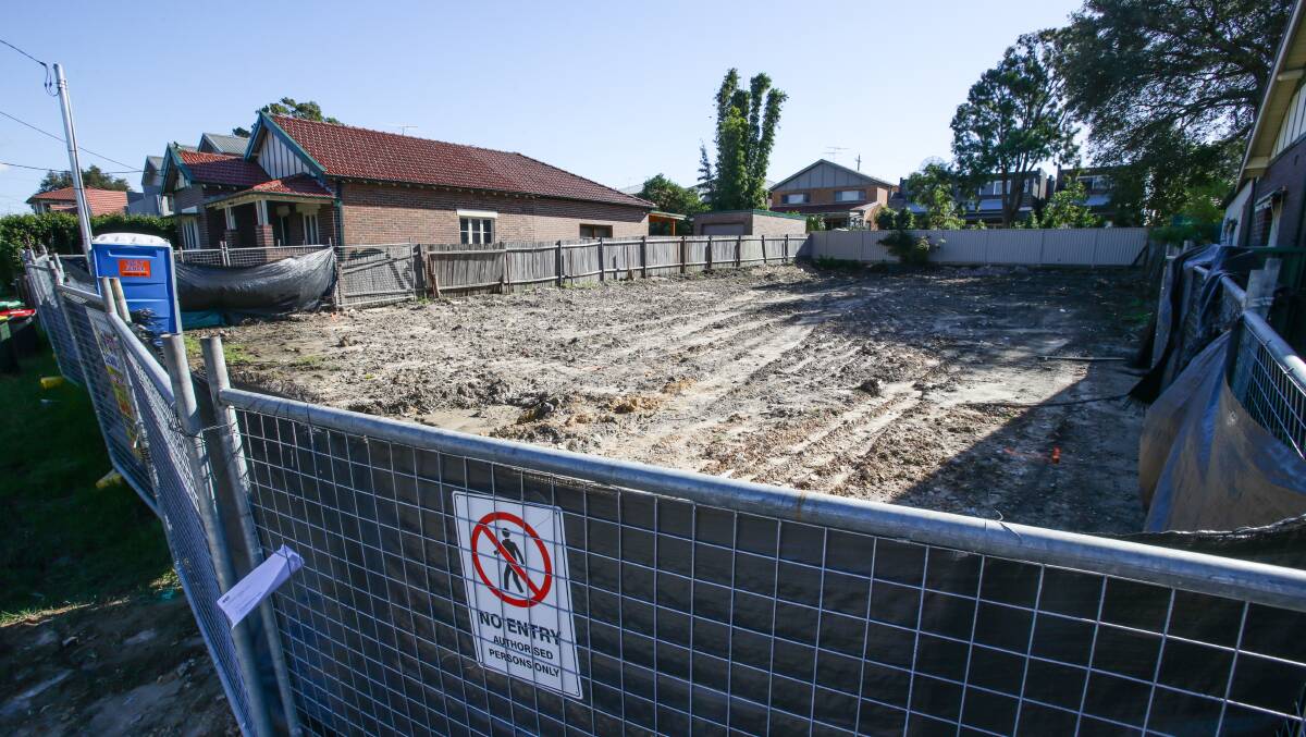 The land at 40 Crump Street, Mortdale, owned by Hurstville mayor Con Hindi. Picture: Dallas Kilponen
