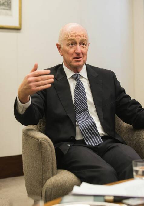 ***EMBARGO UNTIL 10TH SEPTEMBER 2016 FOR AFR *** RBA Governor Glenn stevens for the final exit interview by the AFR. Wednesday 7th September 2016 AFR photo Louie Douvis .