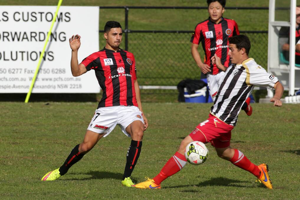 In form: Alec Urosevski (left) will look to continue his fine form for Rockdale City on Sunday. Picture: John Veage