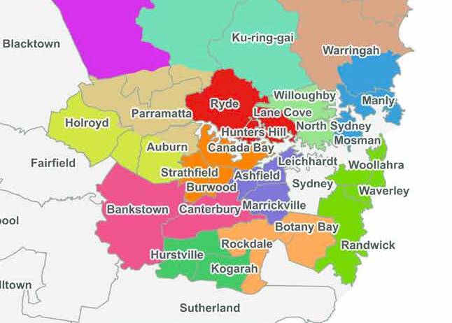 Merger map: The proposed new councils.