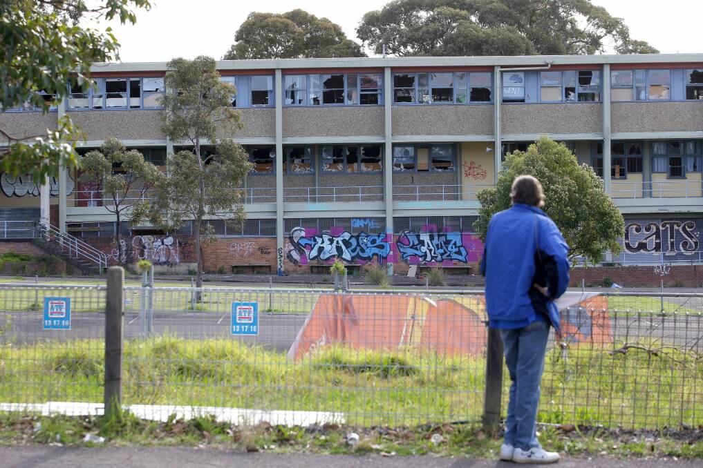 Prime property: The former Caringbah High School site, which will become a major housing development. Picture: John Veage