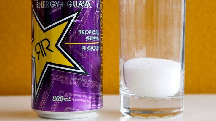 One can of Rockstar Punched contains 21 teaspoons of sugar. Photo: Ryan Stuart
