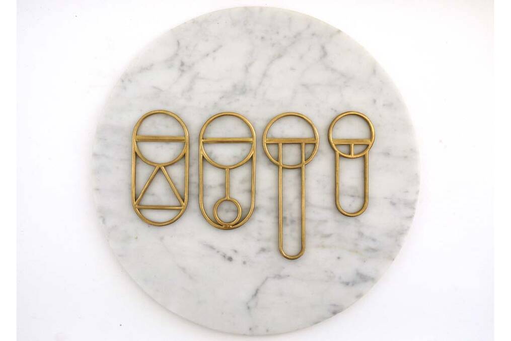 Top brass...Crest bottle openers, from $60, fortstandard.squarespace.com