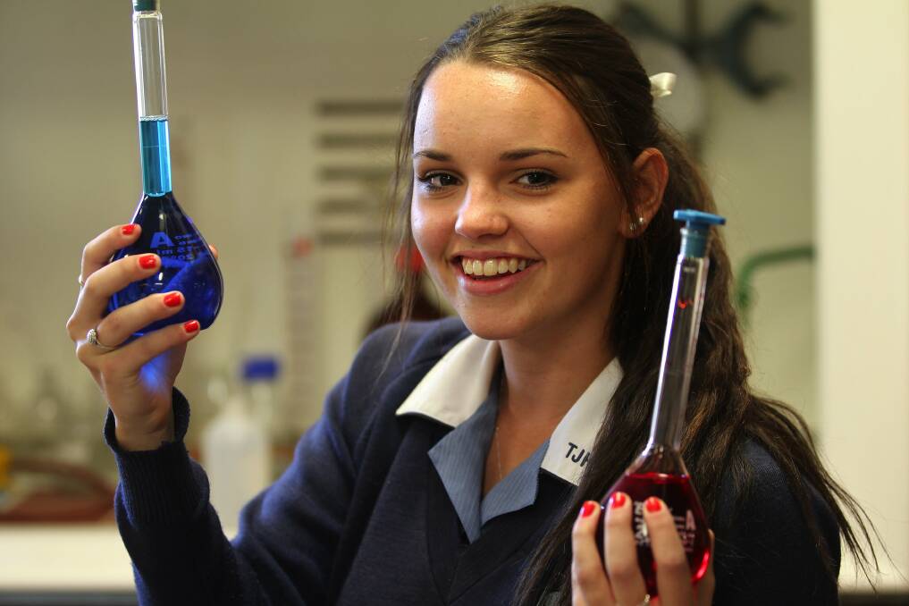 Kathryn Murray, 15, a year 10 student at Jannali High School believes in a well-rounded education.  Picture John Veage