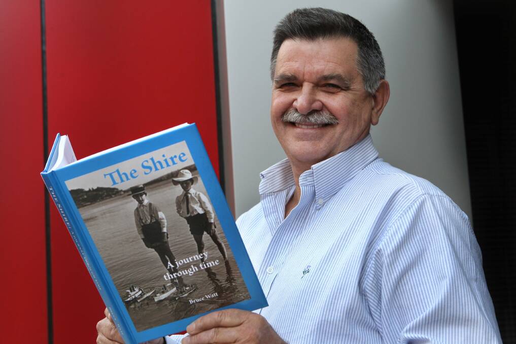 Sutherand Shire in focus: Author Bruce Watt with his new book, The Shire: A Journey Through Time. Picture: Jane Dyson