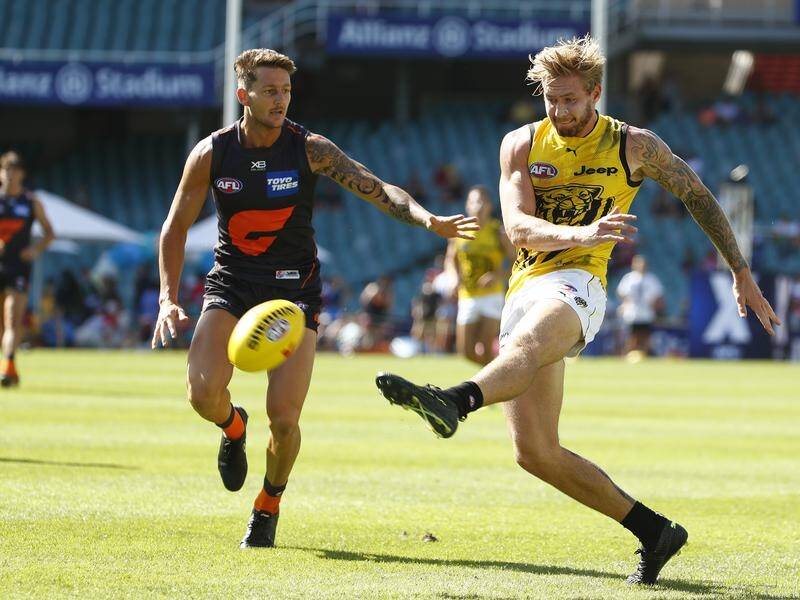 AFL premiers Richmond have secured a win and a loss at the Sydney leg of the AFLX tournament.
