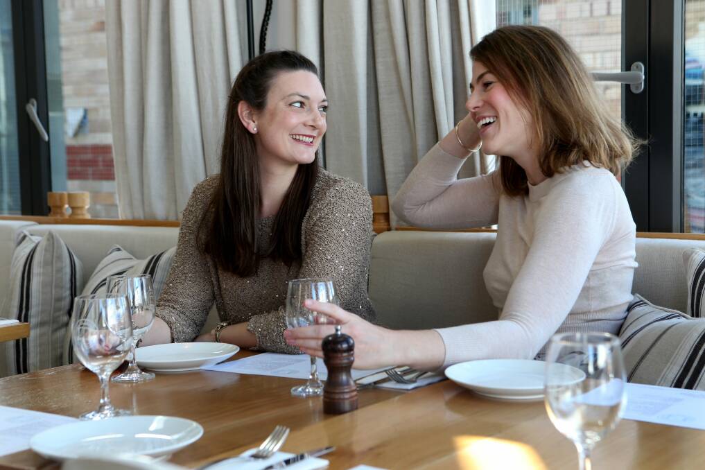 Food and talk: Kim and Kate Elliot want to help women make new friends. Picture: Jane Dyson