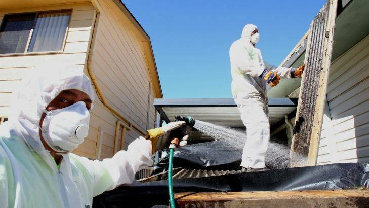 Asbestos exposure is now increasingly likely to happen in the home. Photo: Anthony Johnson 