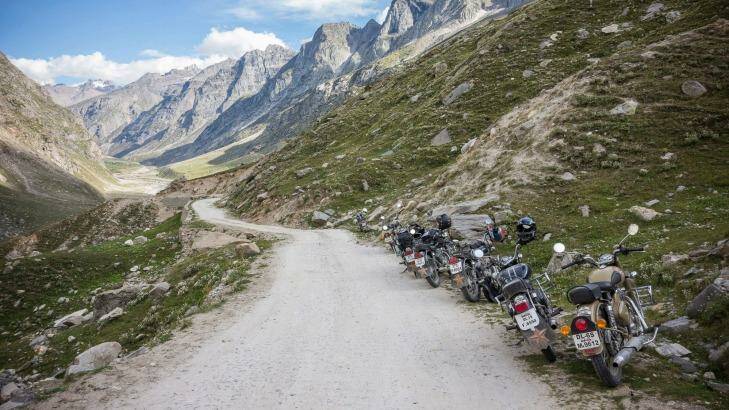Himalayan motorcycle tours escort passengers along the world's highest roads.