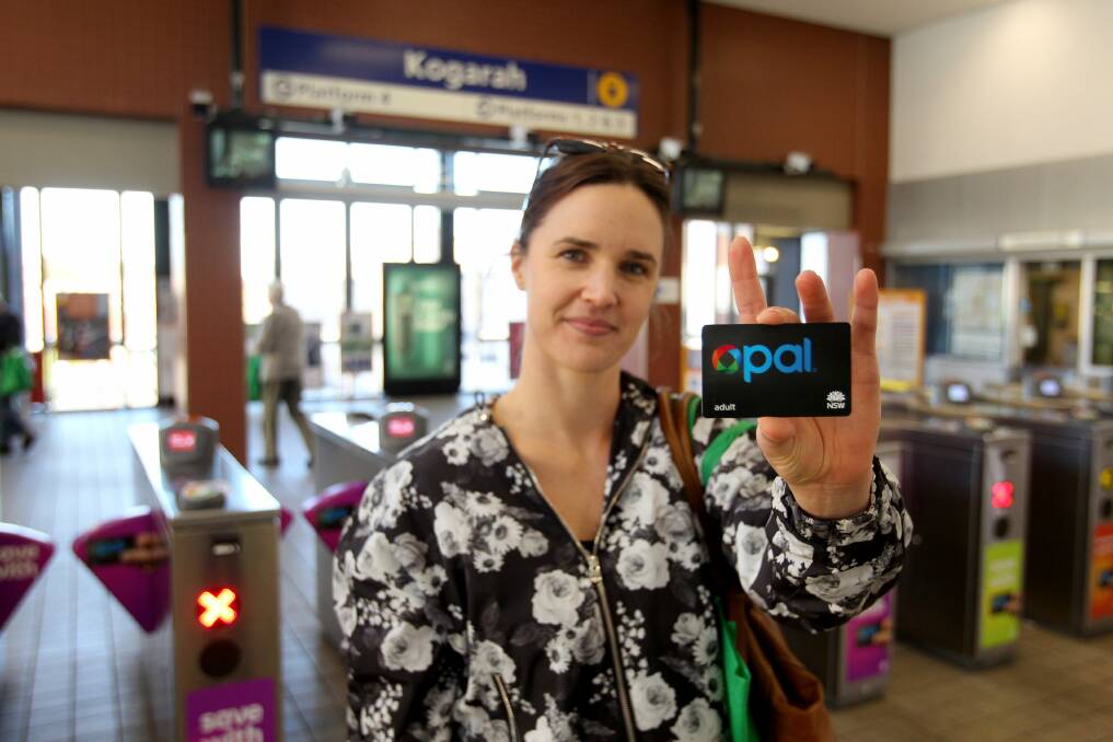 Better option: Rebecca Halsall loves her Opal Card. Picture: Chris Lane