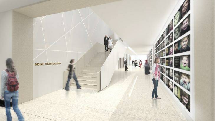An artist impression of the new galleries created as part of the $15 million makeover of the State Library of NSW. Photo: Supplied