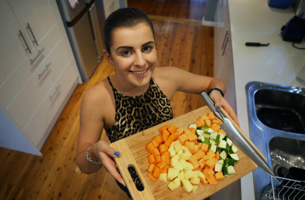 Say "no" to meat: Bernice Lethlean is taking part in Meat Free Week. Picture: John Veage