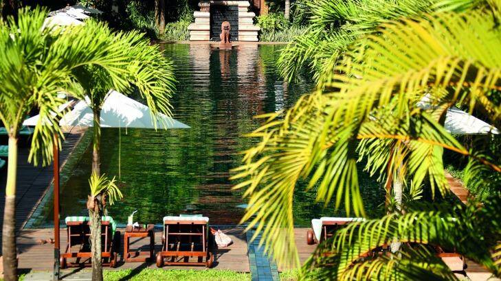 Belmond La Residence d'Angkor's enticing pool. 