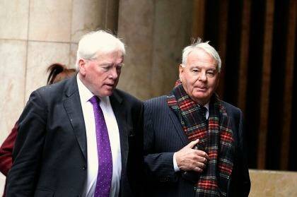 John Cassidy, right, during his ICAC appearance. Photo: Ben Rushton