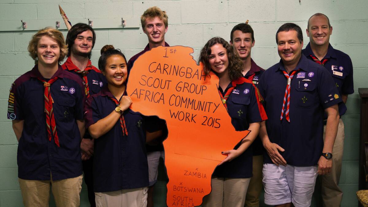 African adventure: 1st Caringbah Venturer Scouts and Rover Scouts are heading off to lend a hand.