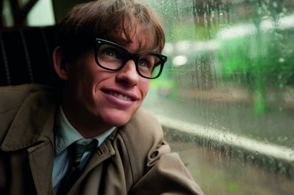 Eddie Redmayne as Stephen Hawking in the film The Theory of Everything.