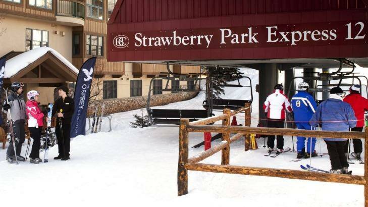 The Osprey hotel at the foot of the Strawberry Park Express chairlift. Photo: Supplied
