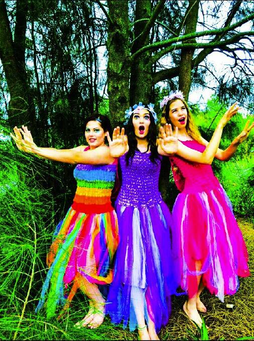 Fairies: Isabelle Hanly (left) of Sans Souci, Sassy Gallagher (centre) of Connells Point and Alison Scarini of Caringbah.