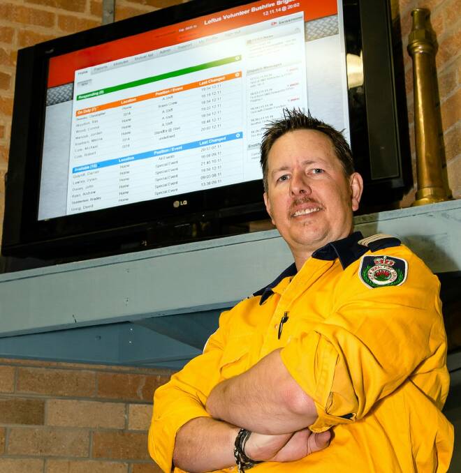 Way forward: Loftus Rural Fire Service captain Michael Harvey with the new response system. Picture: Sharon Quandt