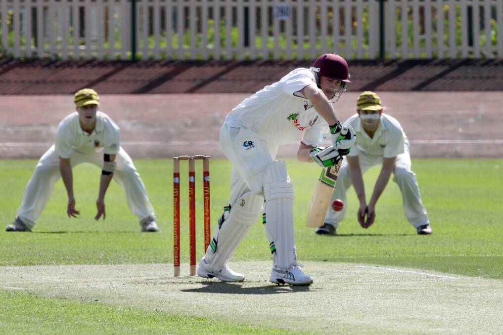 Consistent: St George first grade opening batsman Stewart McCabe in action against UNSW on Saturday at Hurstville Oval. Picture: Jane Dyson