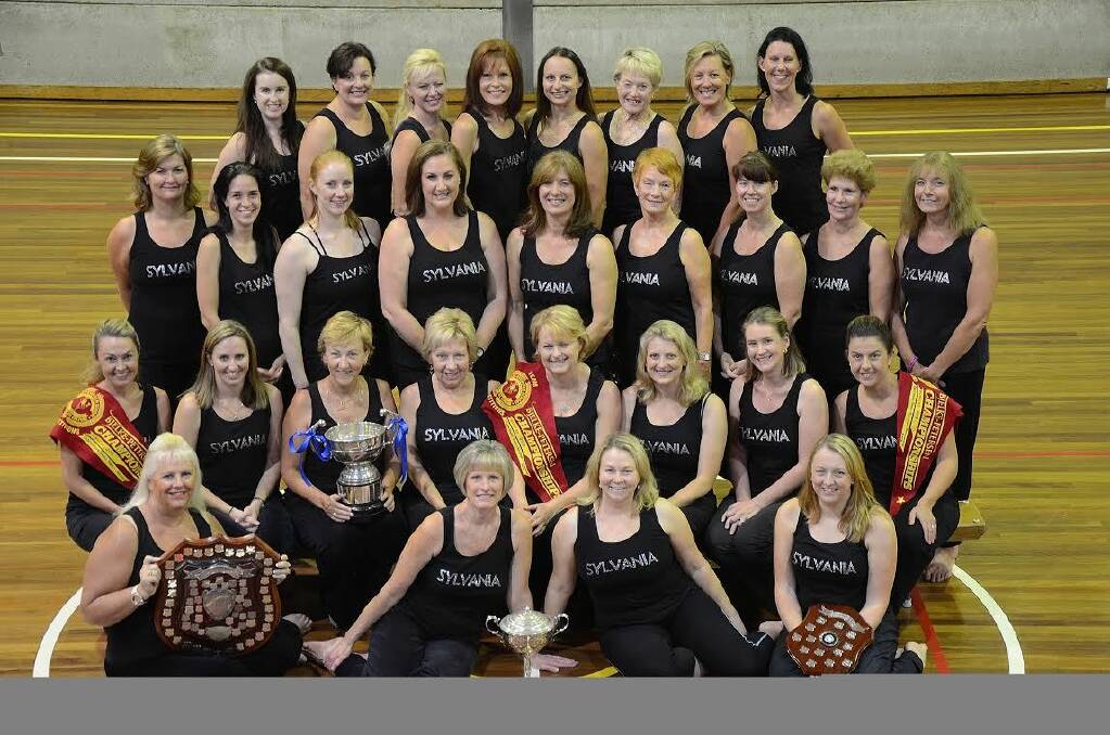 Top efforts: Sylvania Physical Culture Club ladies' comp national winning team.