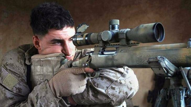 Through the crosshairs: A US marine sniper takes aim. Photo: US Dept of Defense