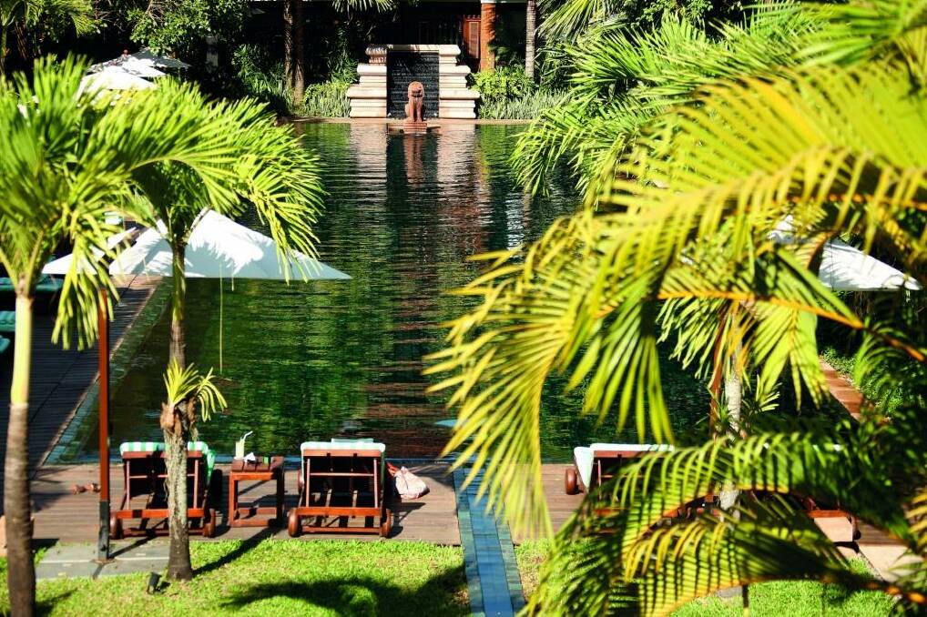 Belmond La Residence d'Angkor's enticing pool. 