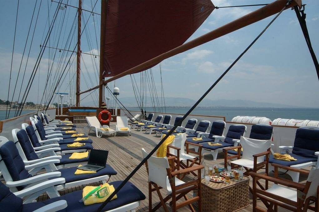 Cruise the Aegean Sea aboard the mega-yacht, MS Galileo. Photo: Supplied