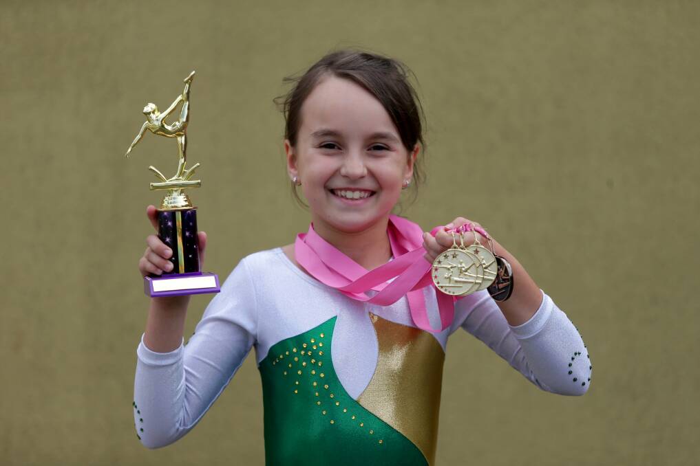 Leader Sportstar junior nominee: Gymnastics talent Mia Dobija. Picture: Jane Dyson